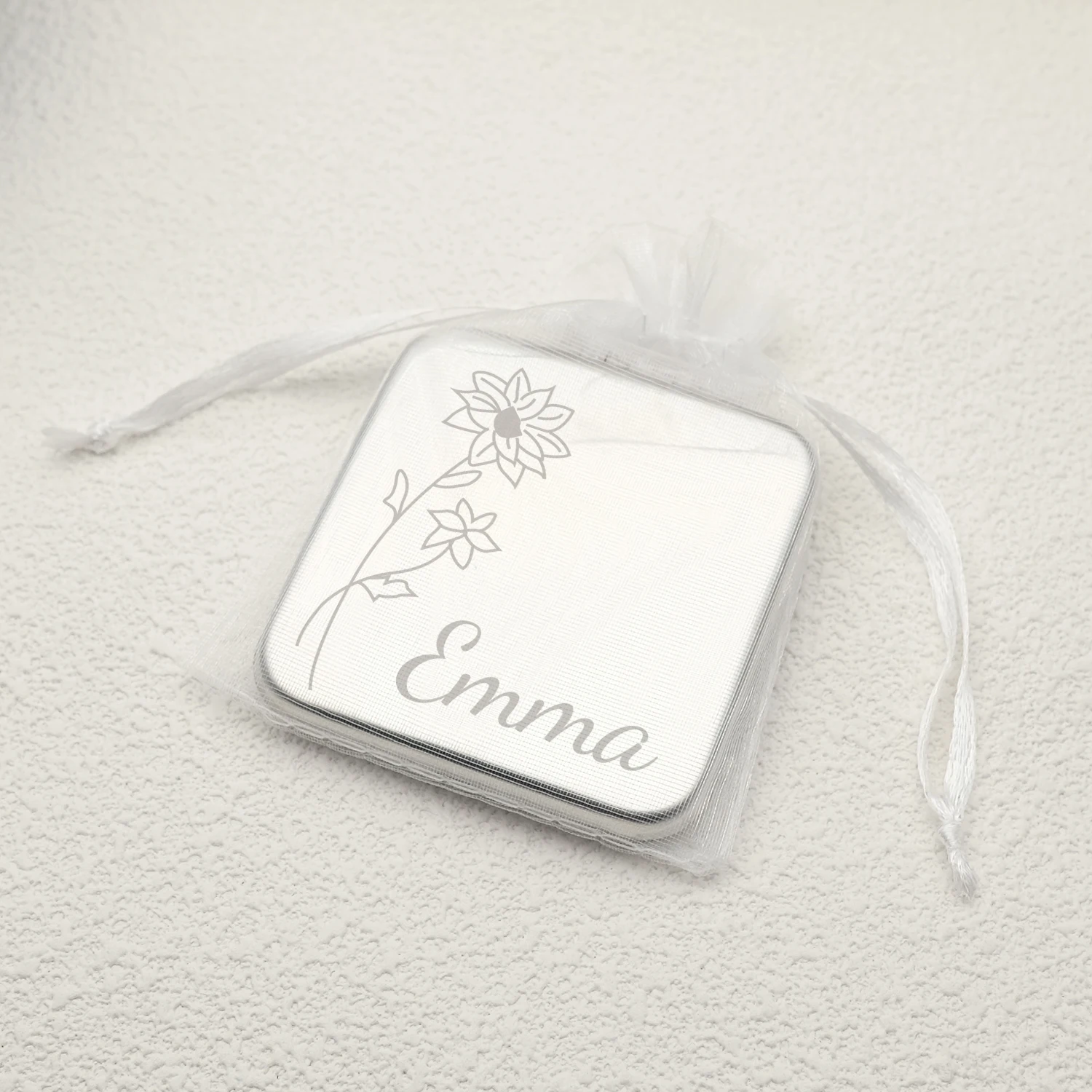 Personalized Wedding Makeup Mirror Customized Names Pocket Compact Mirror Travel Mirror Bridesmaid Gifts Wedding Party Favors