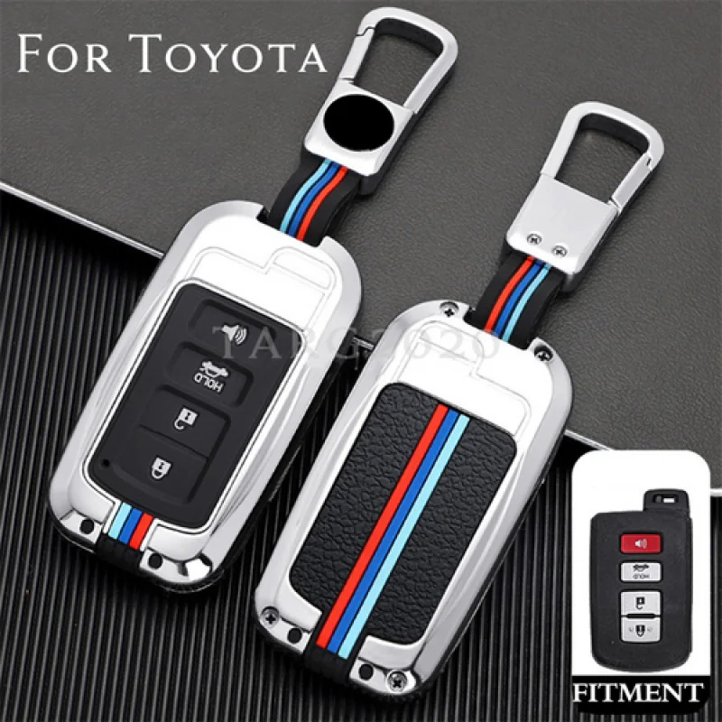 

A+ Zinc Alloy Silicone Car Remote Key Fob Cover Case For Toyota Tacoma Highlander