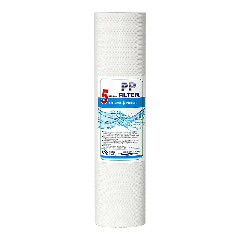 3pcs 10 Inch Water Purifier core 1 Micron 5 Micron Sediment Water Filter System Cartridge PP Cotton Filter (Food grade)