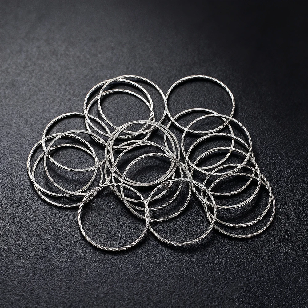 20pcs Metal Alloy Craft Rings Durable Round Hoop Connectors for Home Decoration Macrame Wall Hanging Wind Chime DIY Craft Pack