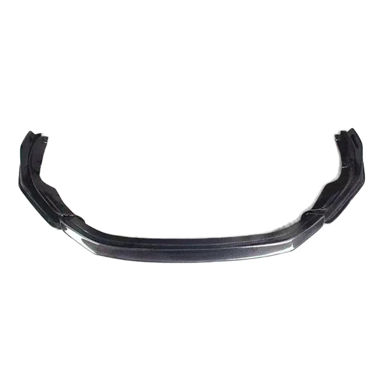 

For Porsche 718 Boxster Cayman 16-22 Real Carbon Fiber Front Lip Gloss Black Forge Carbon Lip 718 Carbon Fiber Lip