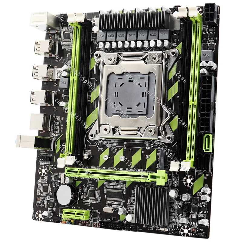 X79 Mainboard DDR3 Computer Motherboard LGA-2011 Socket Micro-ATX Motherboard Max Supports 128GB RAM for Desktop