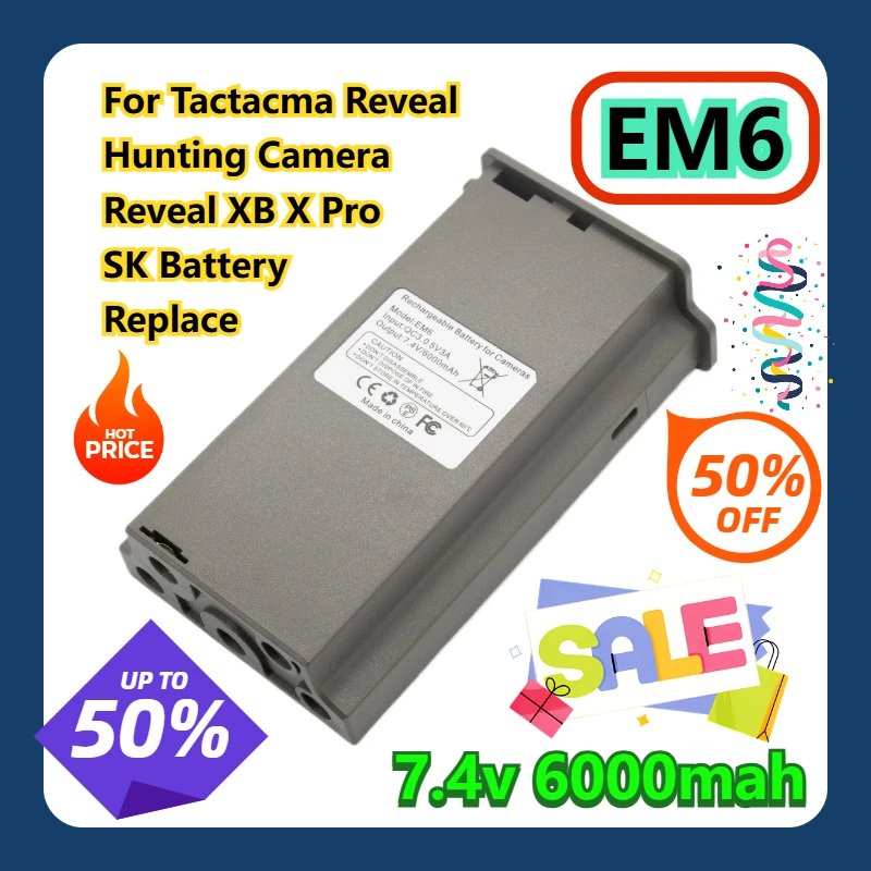 

For Tactacma Reveal Hunting Camera Reveal XB X Pro SK Battery Replace