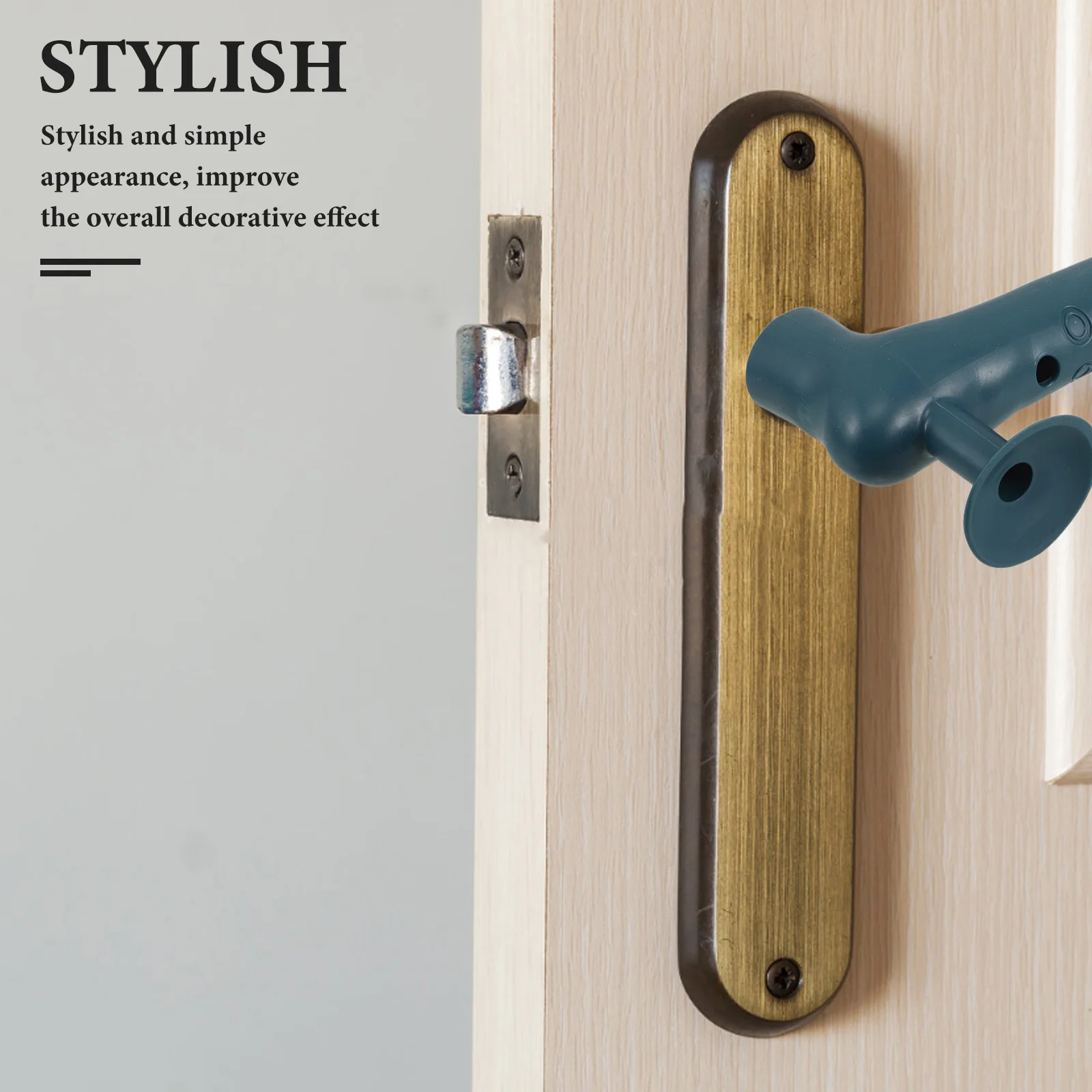 

4Pcs Soft Door Knob Protector Silicone Sleeve Impact Resistant Cover for Furniture Wall Protection Kids Baby Safety Equipment