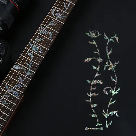 DIY गिटार नेक फ्रेटबोर्ड स्टिकर, संगीत गिटार, बास, ध्वनिक गिटार, इलेक्ट्रिक गिटार के लिए फ्रेट इनले स्टिकर 8 best sales फेंडर नेक - №2