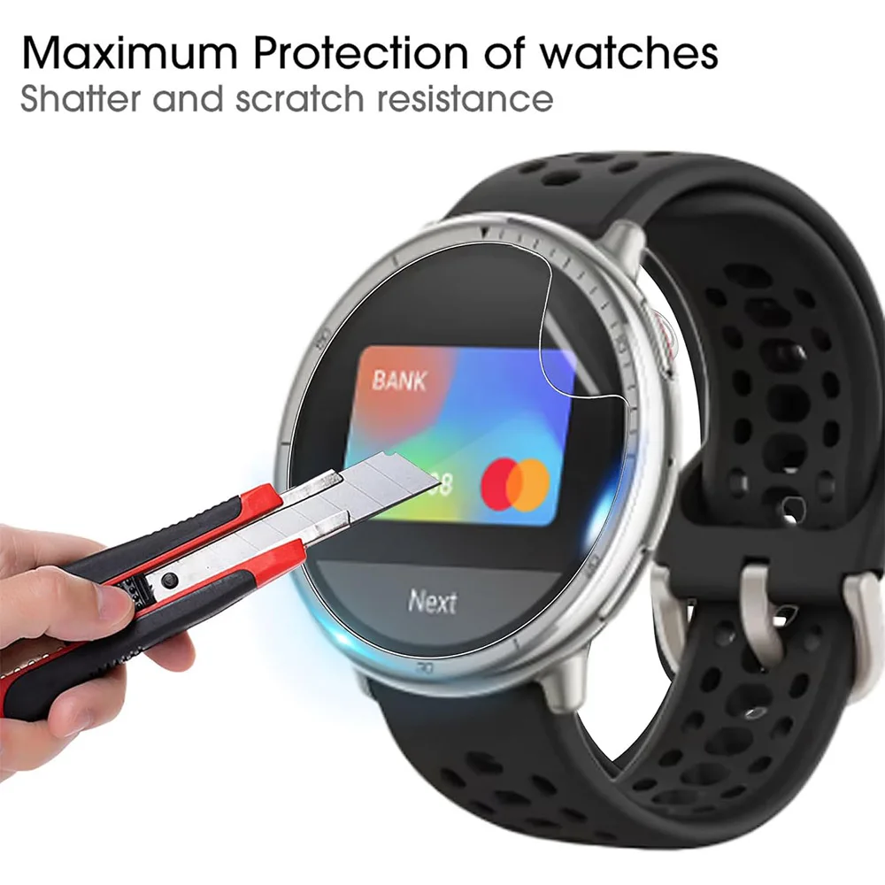 3pcs Ultra-thin Transparent Hydrogel Film For Huami Amazfit Active 2 Watch Protective Films Cover For Amazfit Active 2 image 3