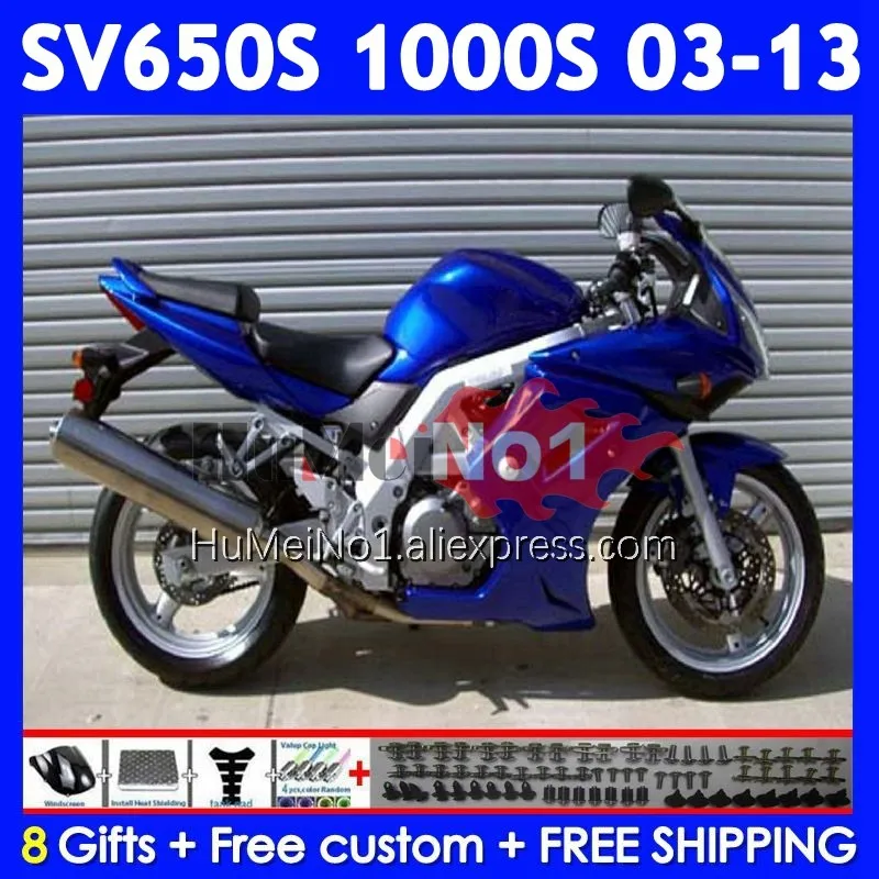 SV1000S For SUZUKI SV650S Gloss blue SV650 SV1000 S 112No.29 SV 650S 1000S 2003 2004 2005 2006 2007 2008 09 10 11 12 13 Fairing