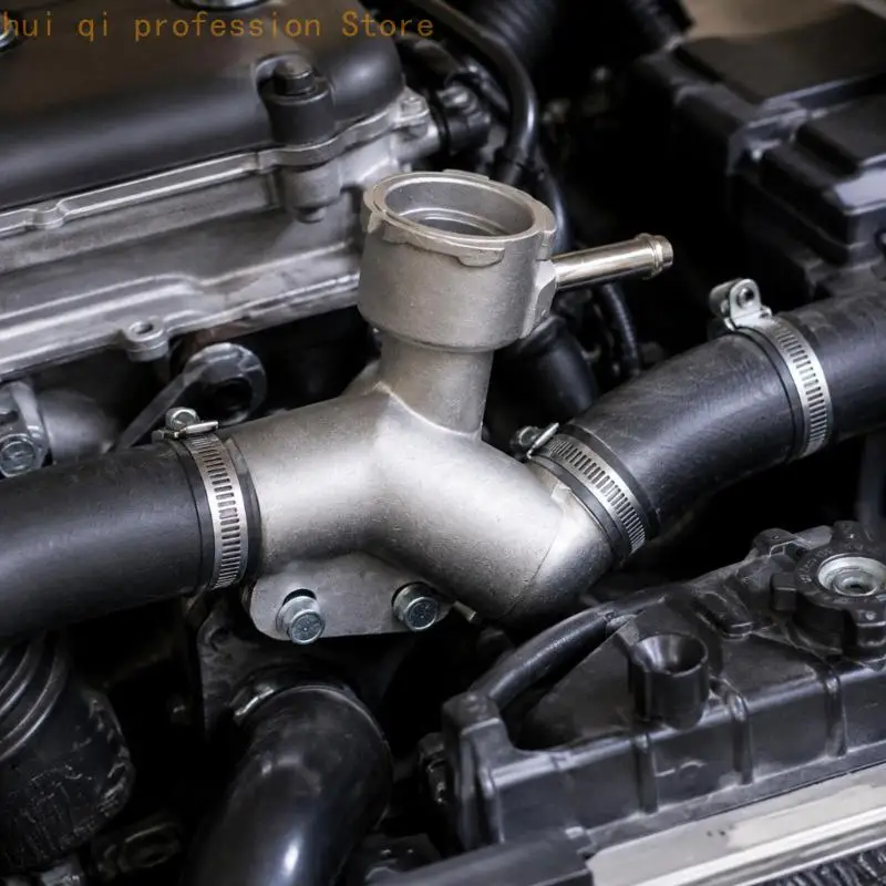Motorkühlmittel-Auslassgehäuse für die Wartung des Kühlsystems, Aluminium-Ersatzeinheit mit Flanschmontage und einem Satz H8WE – Detail 3