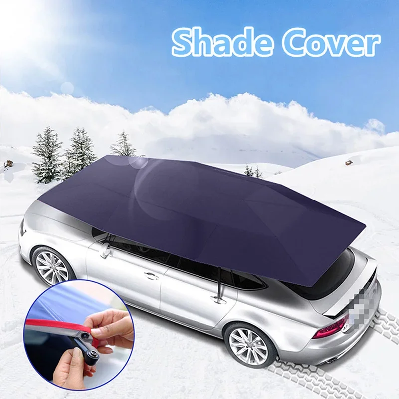 Super Large Car Sunshade Umbrella Fully Automatic Folding Roof Summer Sunscreen Shed Remote Control Portable Canopy Cover Amagi