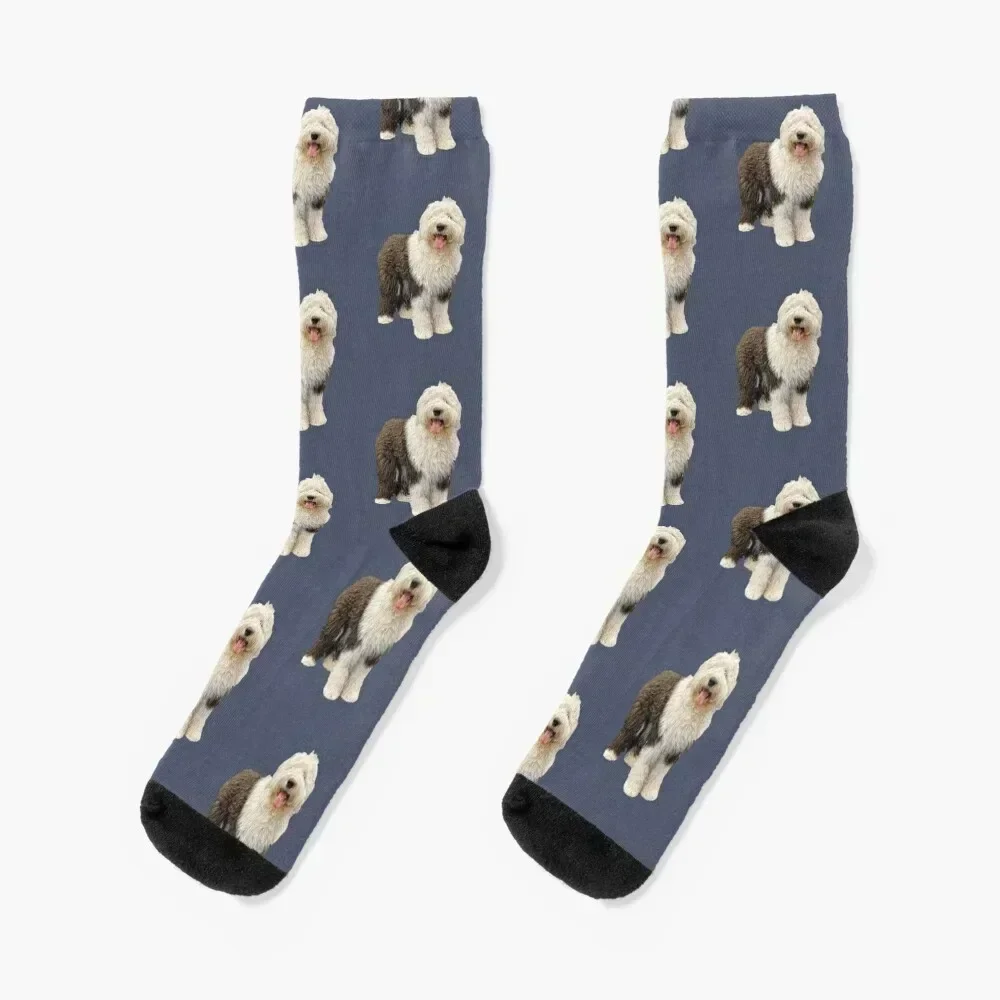 

Old English Sheepdog Socks christmas gifts Men's ankle Designer Man Socks Women's