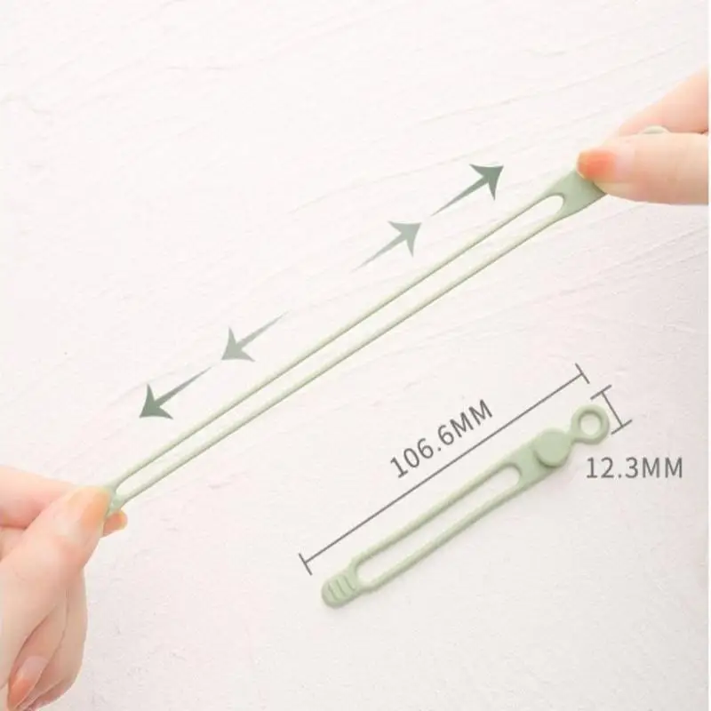 

Silicone Cable Ties,Cord Organizer,Cable Straps,Travel Cable Organizer ,Reusable Cord Ties,Cute Elastic Tie, Wire Ties