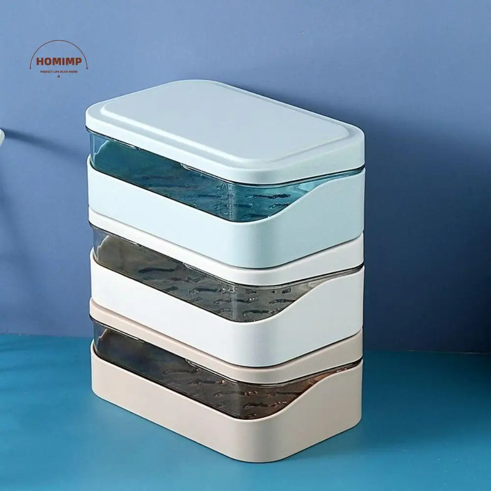 

Portable Creative Dustproof Drain With Lid Sealing Soap Box Soap Case Soap Dish Soap Container