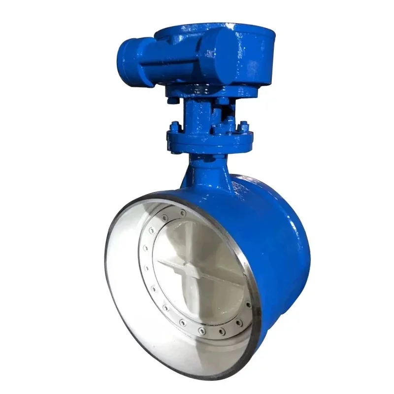 DN500 DN1000 صمام فراشة هيدروليكي يدوي هوائي مزود بمحرك كهربائي ملحوم بالكامل مع ختم صلب PTFE لوسائل الزيت #5