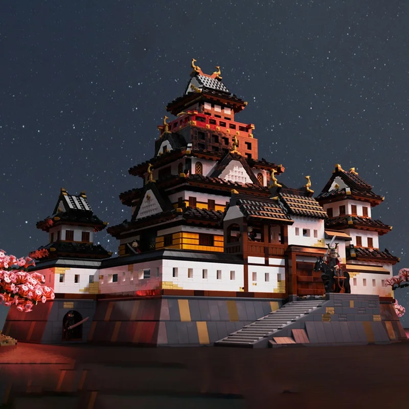 10076ピース MOC 中世日本将軍城忍者モデル 組み立てブロック 建築DIY クリエイティブおもちゃ クリスマスプレゼント 子供向け