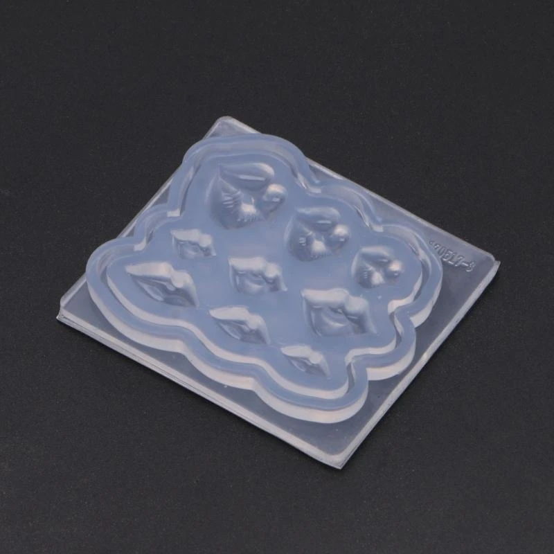 

652F Silicone Mold Art Decoration Lips Resin Casting Molds for Manicure Crystal DIY Template Manicure Tools