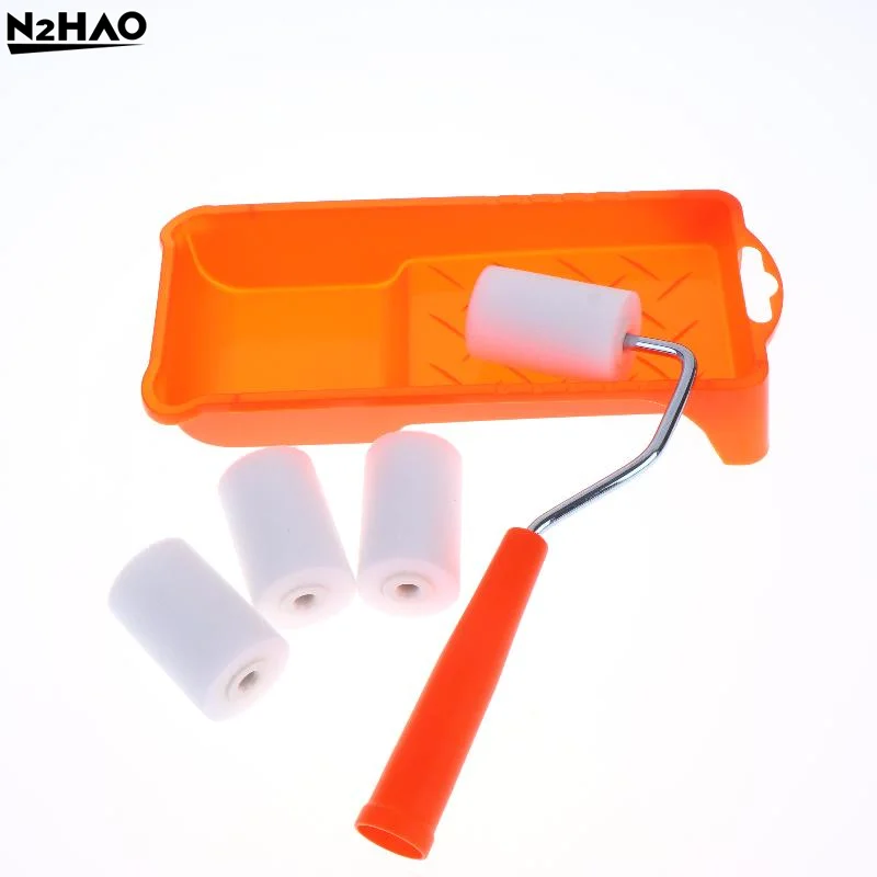 2 Inch Foam Paint Roller Kit 6Pcs Small Rollers and Tray Liner for Art Projects Furniture Varnishing Interior Walls view 4