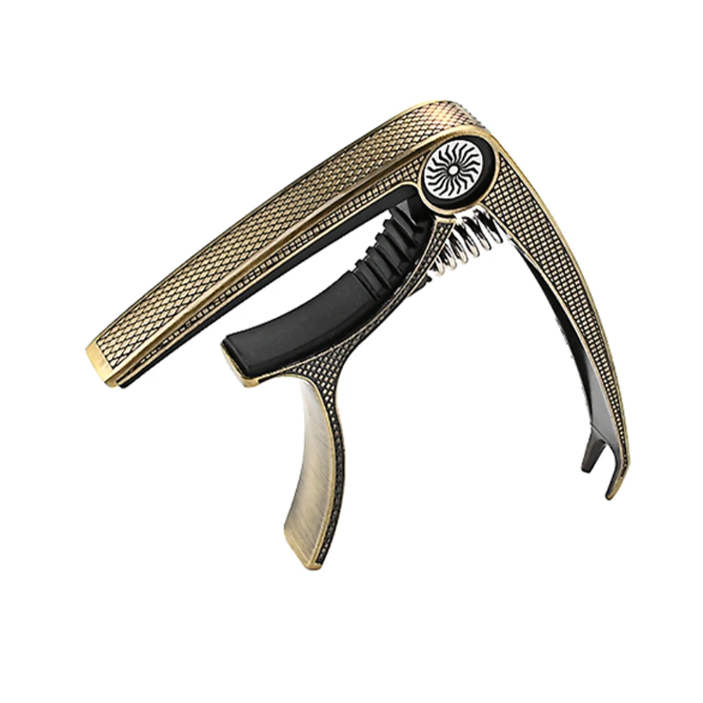 

Metal Guitar Capo Tone Modified Clip for Ukelele Durable Spring Stable Pressure Beginner Professional Music Teacher Guitar