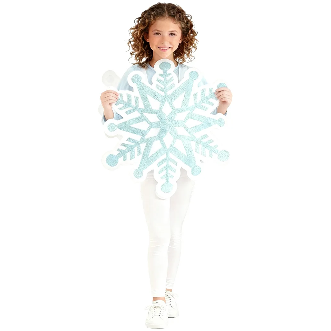 

Funny Snowflake Costumes Sponge Suit Boys Girls Cosplay Christmas Clothes June Holiday School Party Stage Performance Outfits
