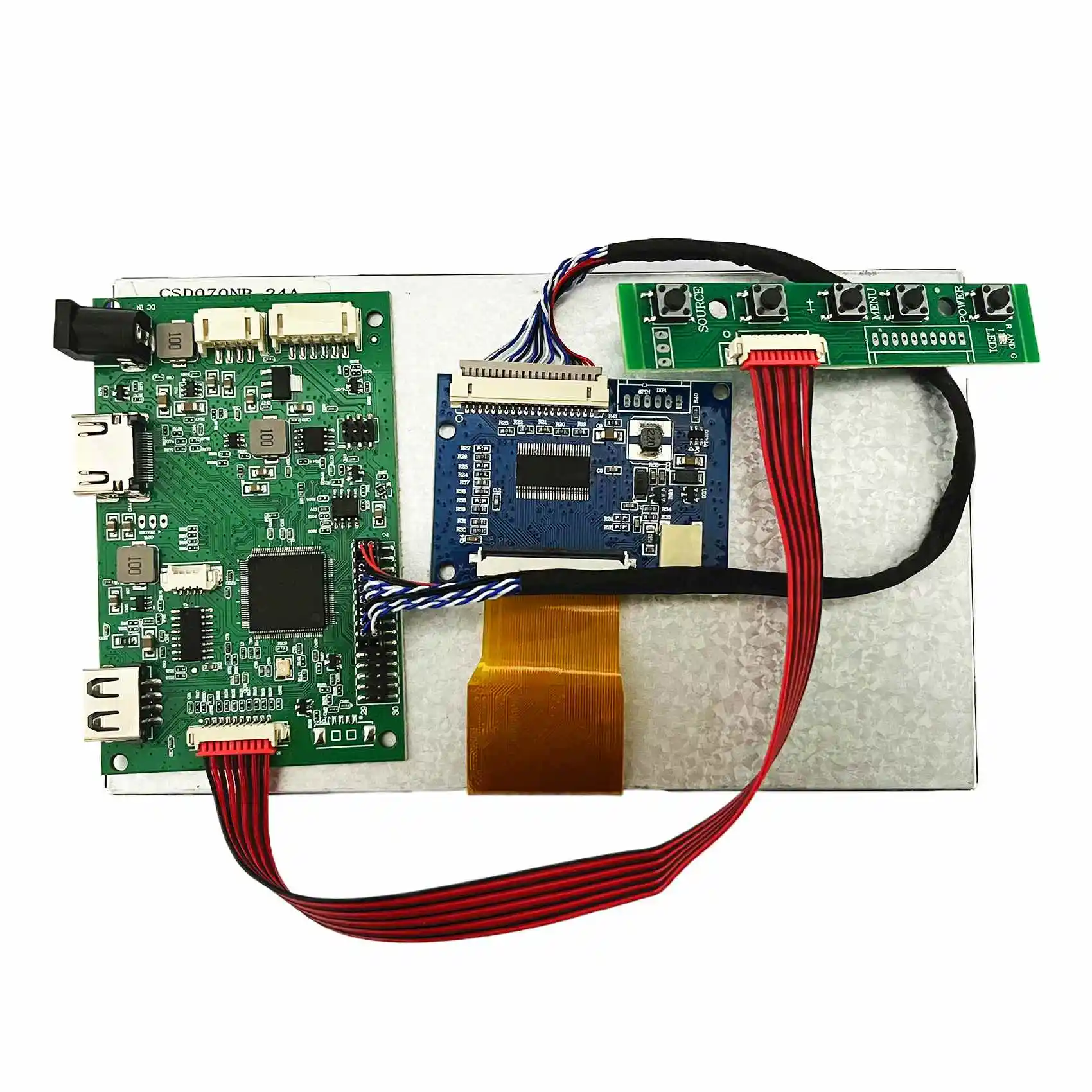 7 بوصة شاشة Lcd 7 بوصة شاشة الكريستال السائل وحدة مجلس 1024X600 Ips 7 "وحدة عرض Lcd مع H-D Usb لوحة للقيادة