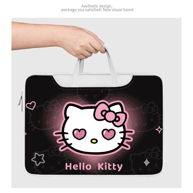 Sanrio Hello Kitty Disney Stitch Laptop Bag 14 16 15.6 Inch Laptop Bag for Macbook Air Pro Computer Shoulder Handbag Briefcase