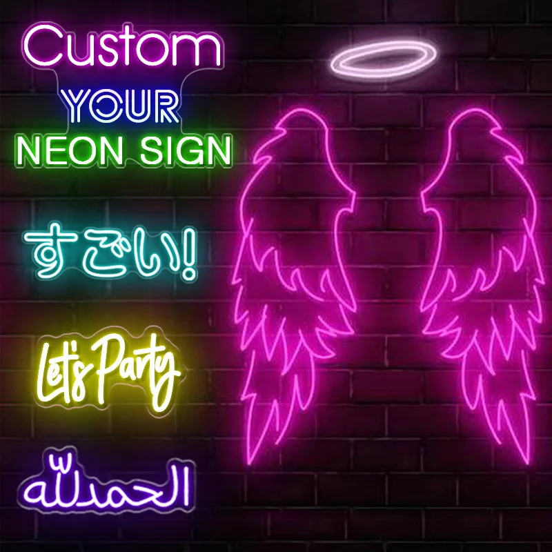 Custom Name Neon Sign Personalized Birthday Gifts Decoration Bedroom Wall LED Neon Lamp Your Text Business Logo Night Light