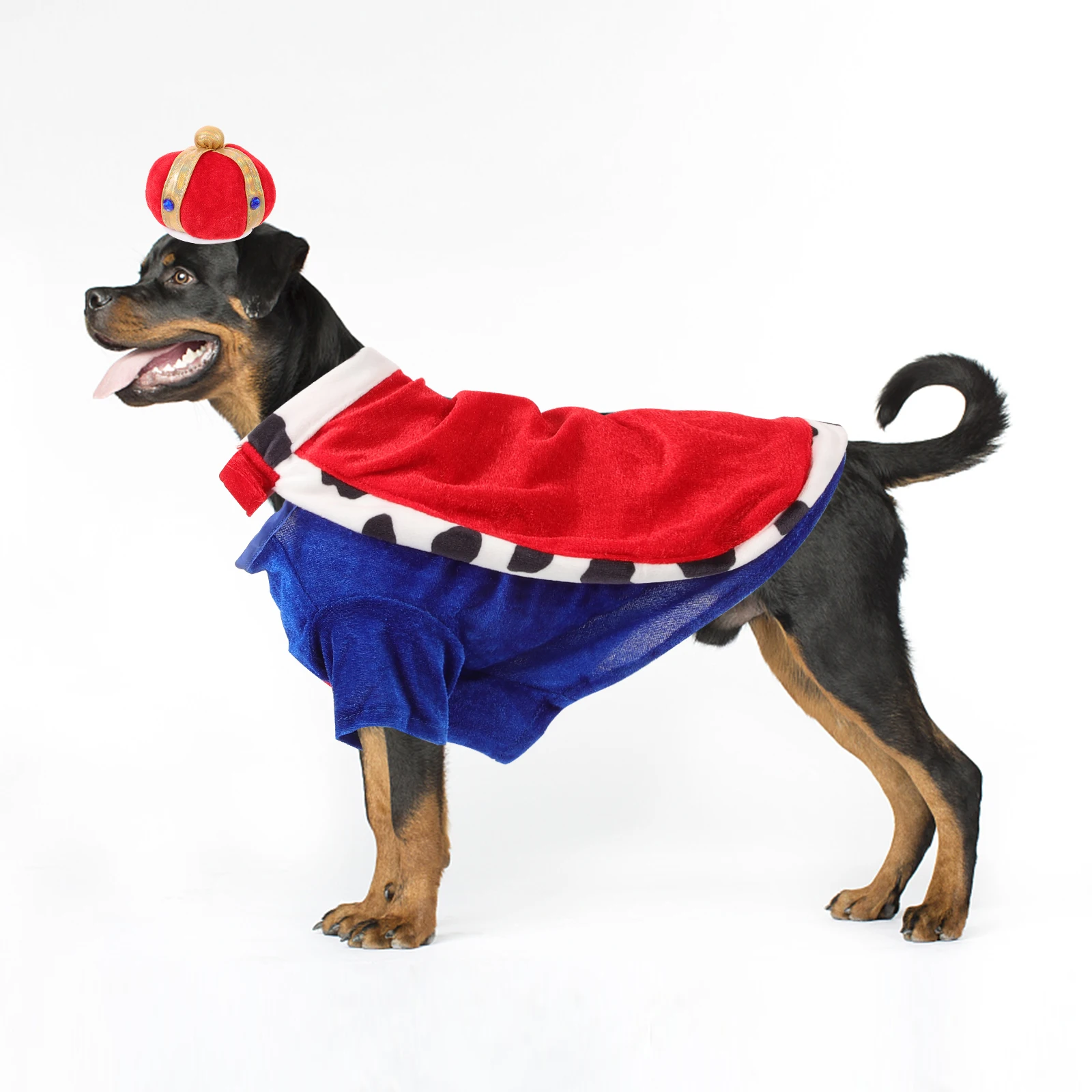 

Dog Crown Hat Costume Dress Dogs Mantle Lovely Pet Cloak Overcoat Sweet Fashionable Highlight Appearance Safe To Wear