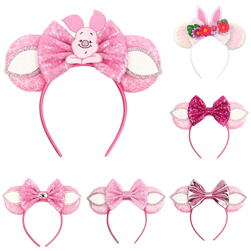 1pc Rosa Frauen Haarband Süße Rosa Schweinchen Muster Rolle Spielen Party Party Foto Tragen Mädchen Haar Zubehör Perfekte geschenke