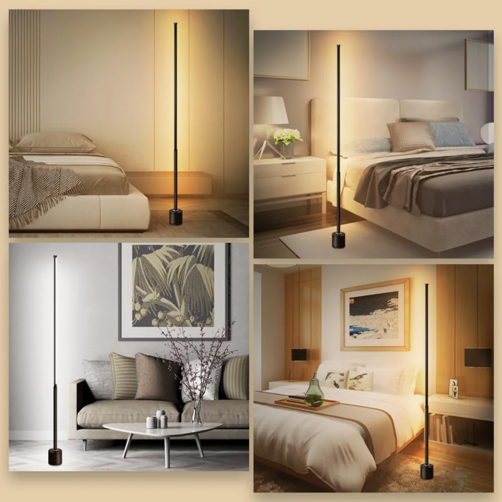 Imagem -03 - Led Controle Remoto Atmosfera Floor Light Soft Night Lamp pé Longo Pólo Dormir Chão Quarto Iluminação do Quarto