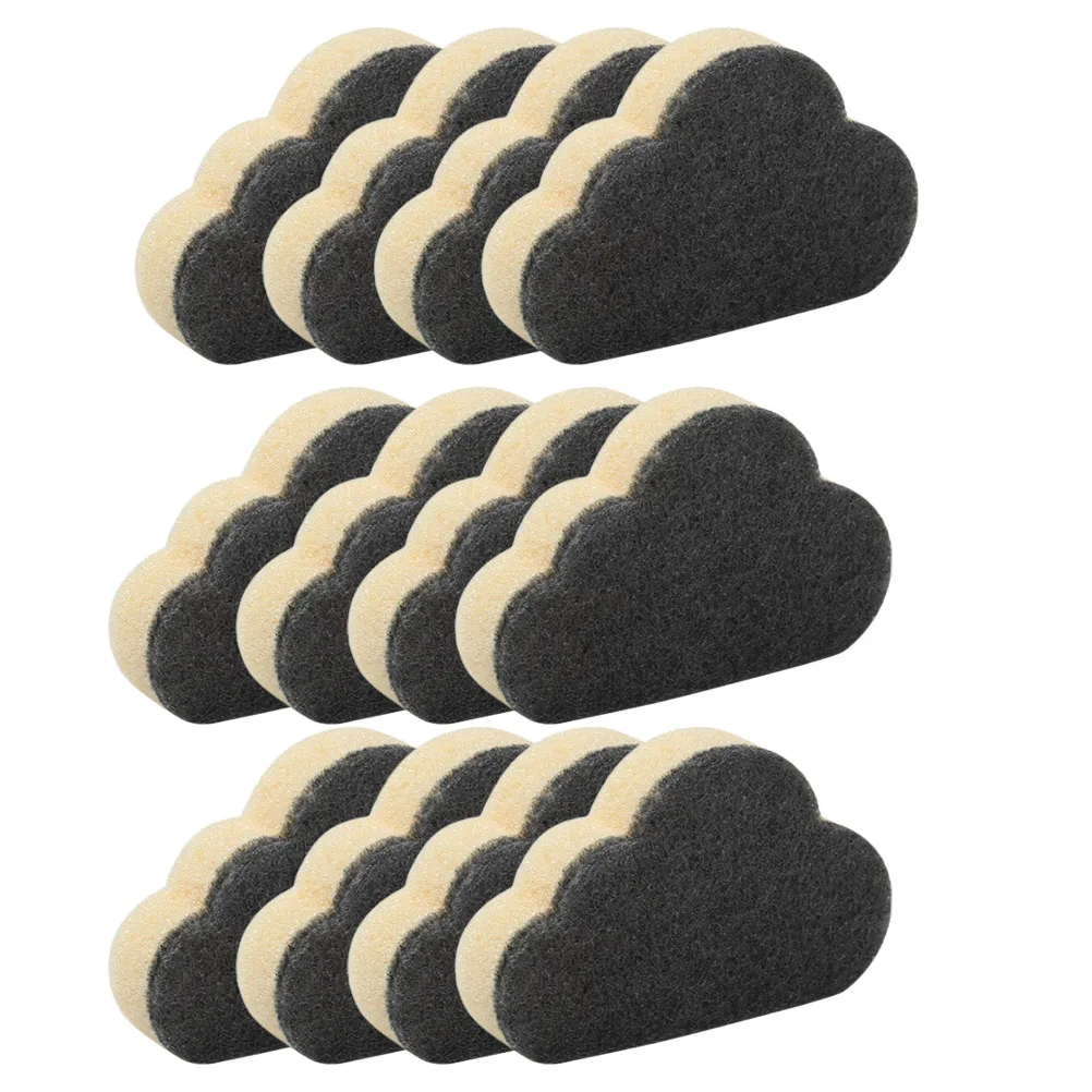 12pcs Cloud Shaped Cleaning Sponge Home Kitchen Cleaning Sponge For Dish Cup Bowl Desktop Double Sided Cleaning Tools