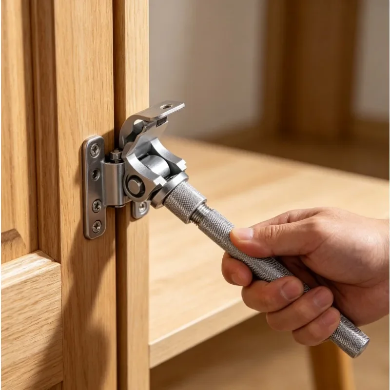 Adjustable Door Hinge Wrench Interior/Fire Door Gap Adjustment Tool for Fix Door Sagging, Jamming, Misalignment