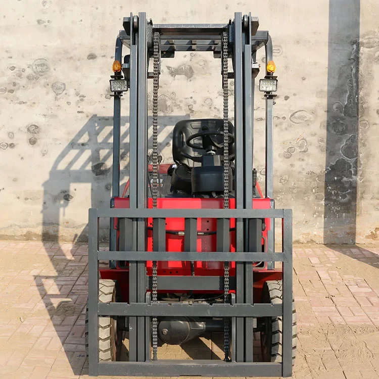 China High Quality Reach Truck 3 Ton Warehouse Small 4 Wheel Fork Lift Electric Battery Forklift With Shovel