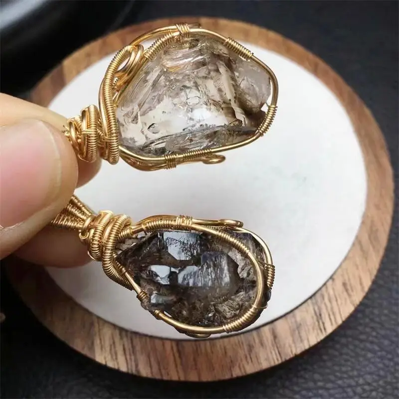 

Natural Smoky Quartz Specimen Pendant Fashion Healing Fengshui Stone Crystal Jewelry Holiday Gift 1PCS