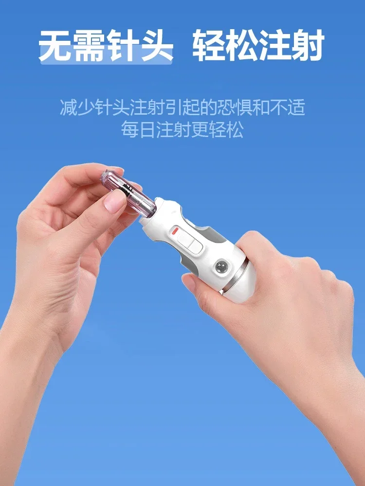 For Needle free insulin injection pen, near painless needle free syringe, blood glucose injection booster