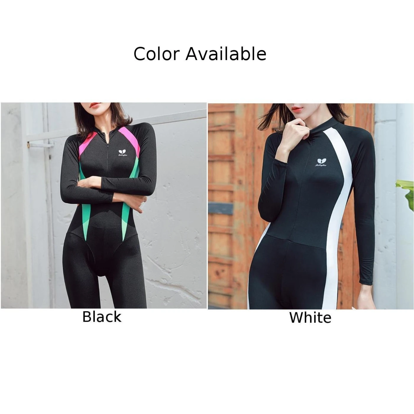 Women Siamese Bathing Wetsuit Swimsuit Surf Beach Swimming Quick Dry Diving Suit One-piece Sunscreen Swimwear Snorkeling Suit