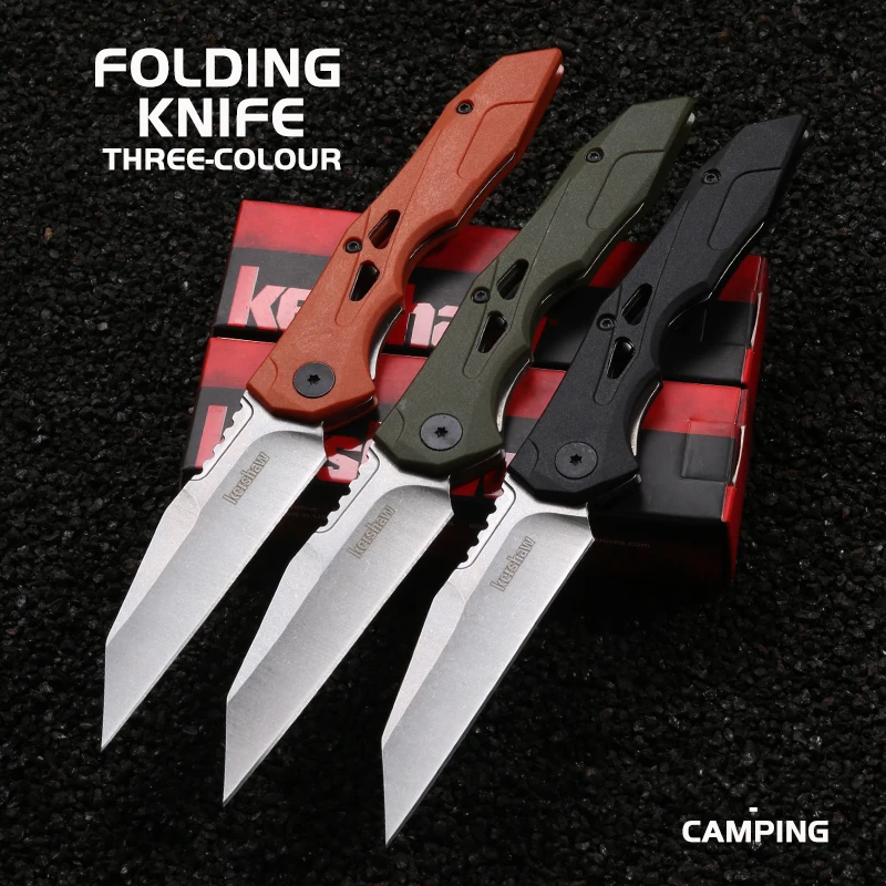 Folding Knife 3.54Inch 8Cr13Mov Blade Plastic Handle Outdoor Camping Survival Tactical Knife