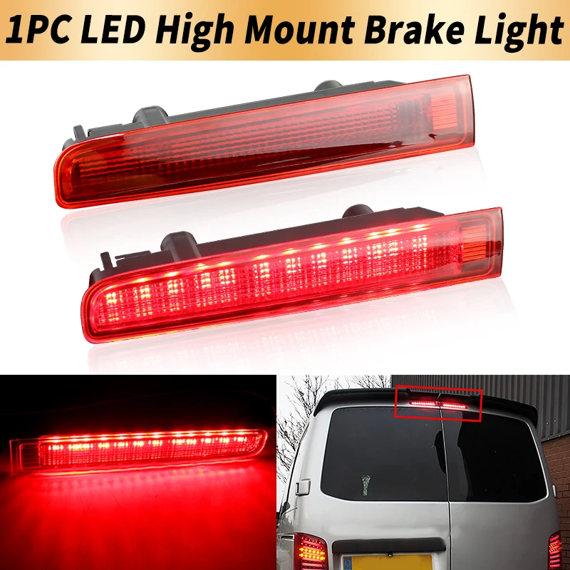 1PC LED High Mount Third Brake Light Canbus For VW T5 03-15 T6 Transporter Caravelle Multivan 2015-up Tail Stop Warning Fog Lamp
