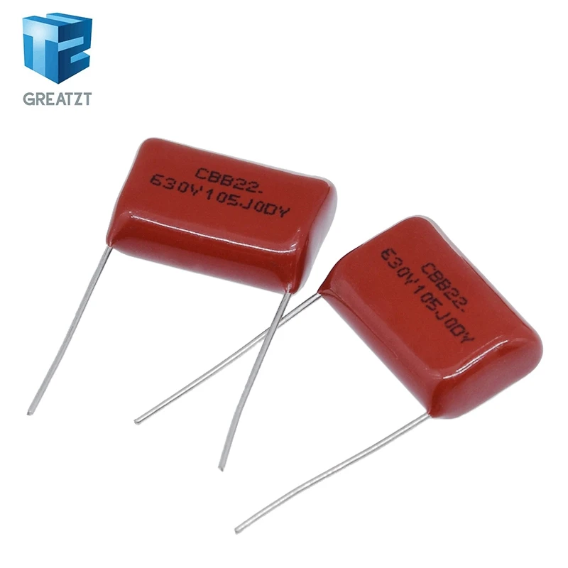 GREATZT 10/30PCS 630V105J 630V 1UF Pitch 20mm 105 1000NF CBB Polypropylene film capacitor