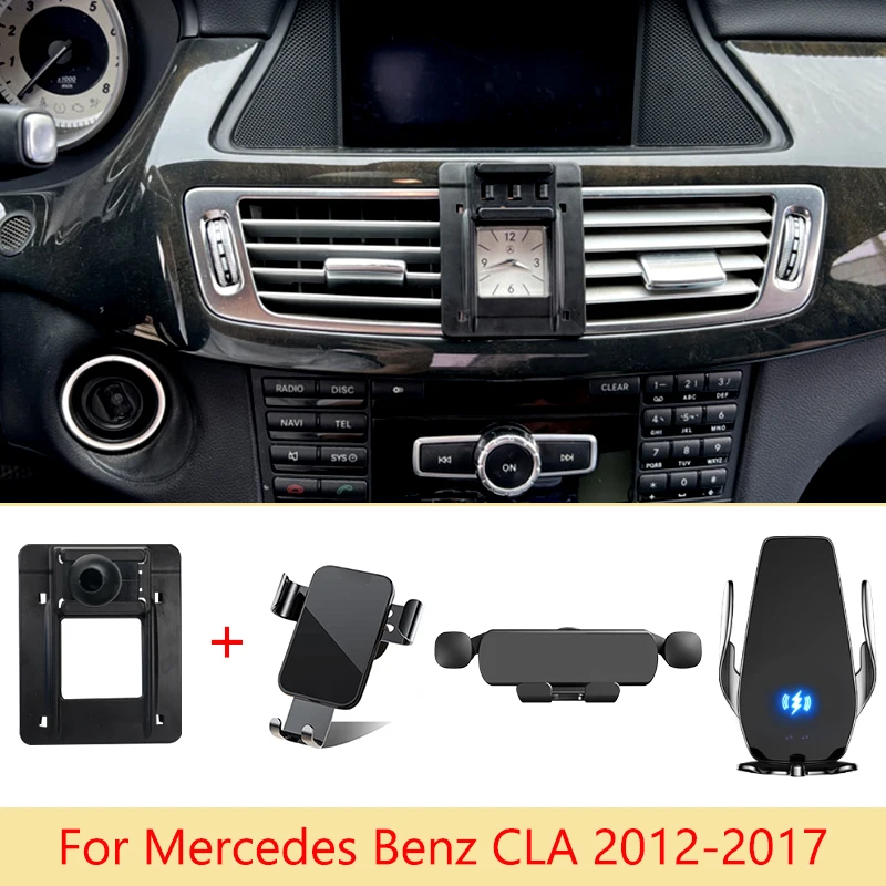 

Car Phone Holder For Mercedes Benz CLS 2012-2023 Wireless Charging Bracket Mobile Gravity Custom Special Base
