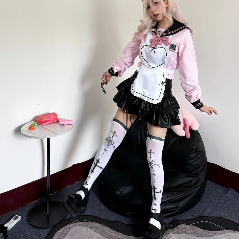 Japão role play lolita doce veludo kawaii meias femininas bonito meias brancas sobre o joelho anime cosplay para loli menina macia