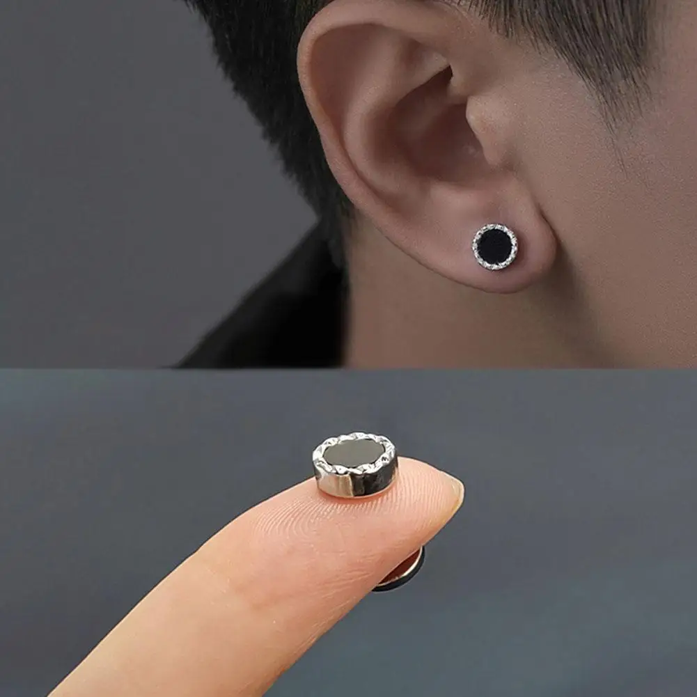 1Pair Fashion North Star Magnet Ear Clip for Men Without Ear Holes Earrings Women Simple Jewelry Daily Decoration