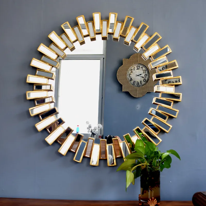 Luxury Pocket Mirror With Room Decorating Items Mirrors Full Body Wall Mirrors Home Espejos Para Pared Decoration Floor Mirrors