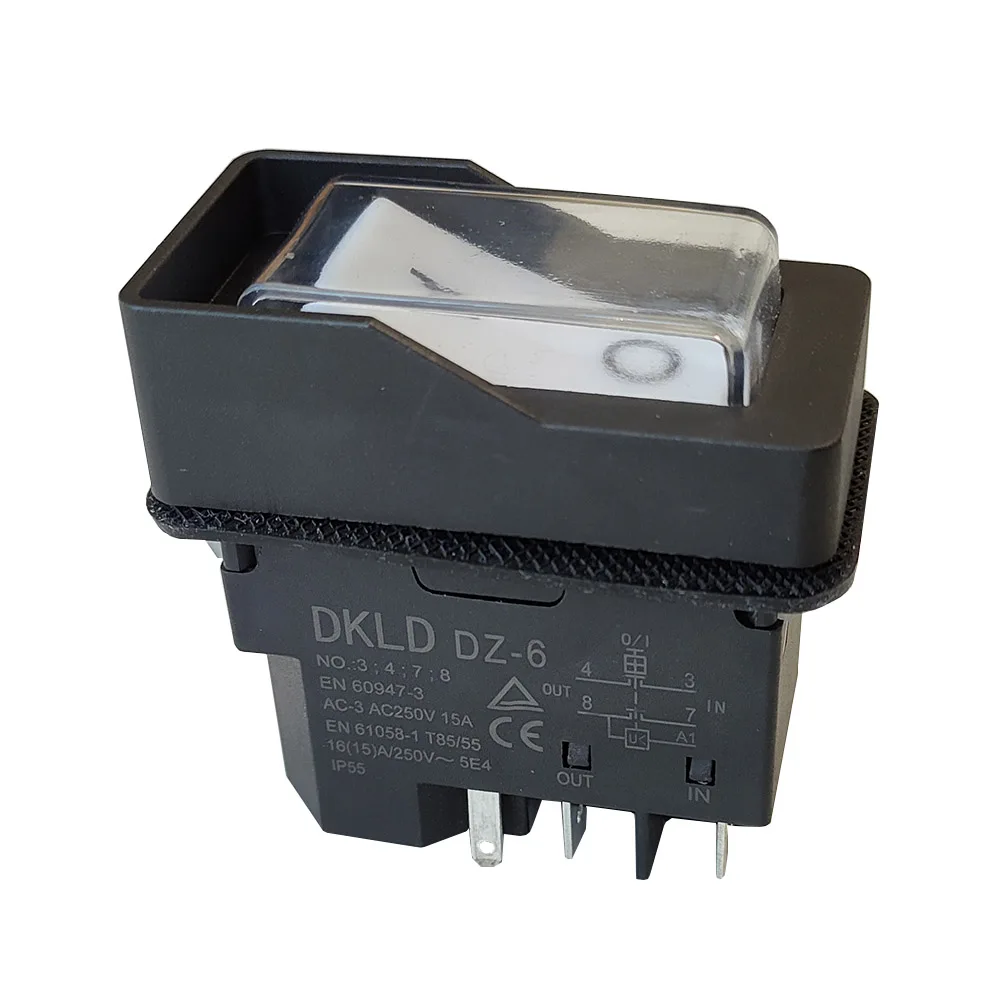 DKLD DZ-6 ON-OFF Electromagnetic Switch with Power-off and Voltage Protection AC250V 15A