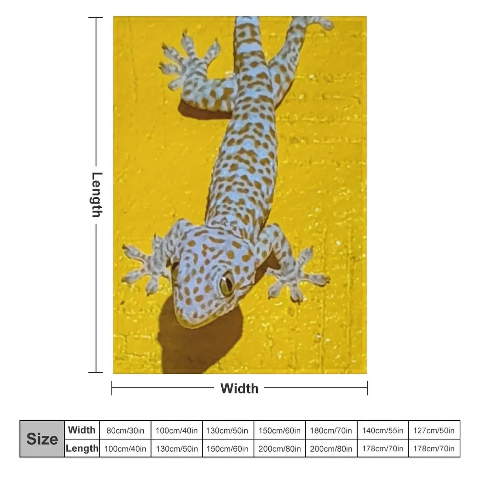 Tokay Gecko Throw Blanket Winter beds Summer Beddings Soft Big Heavy Plush Soft Plush Plaid Blankets