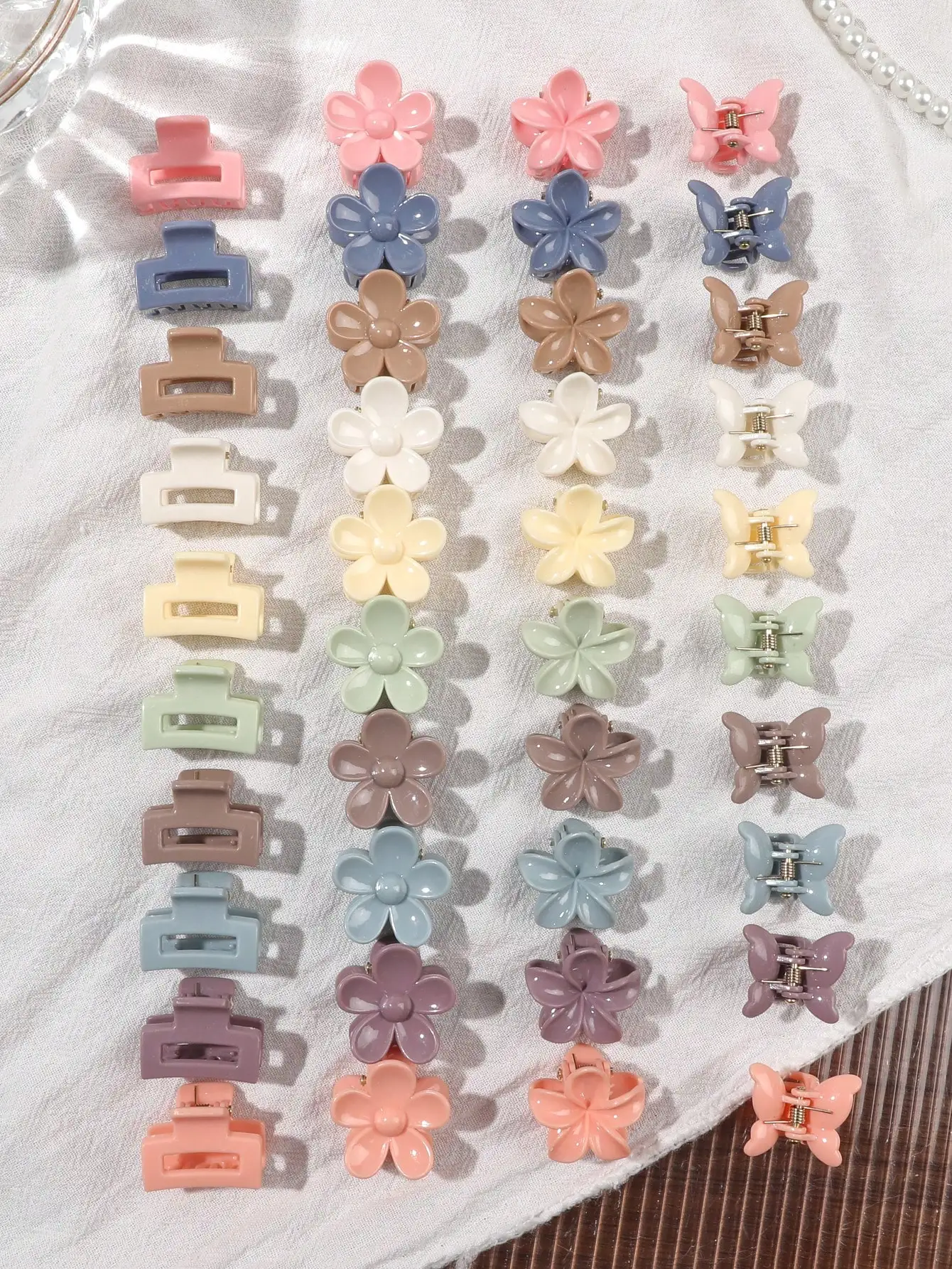 40 Stück langlebige Mini-Haarklammern, ideal für Kinder und Erwachsene, zur Haarstyling-Dekoration, zum Befestigen von Ponyfransen, mit starkem Halt, Multifunktions-Klemmklammern – Detail 26