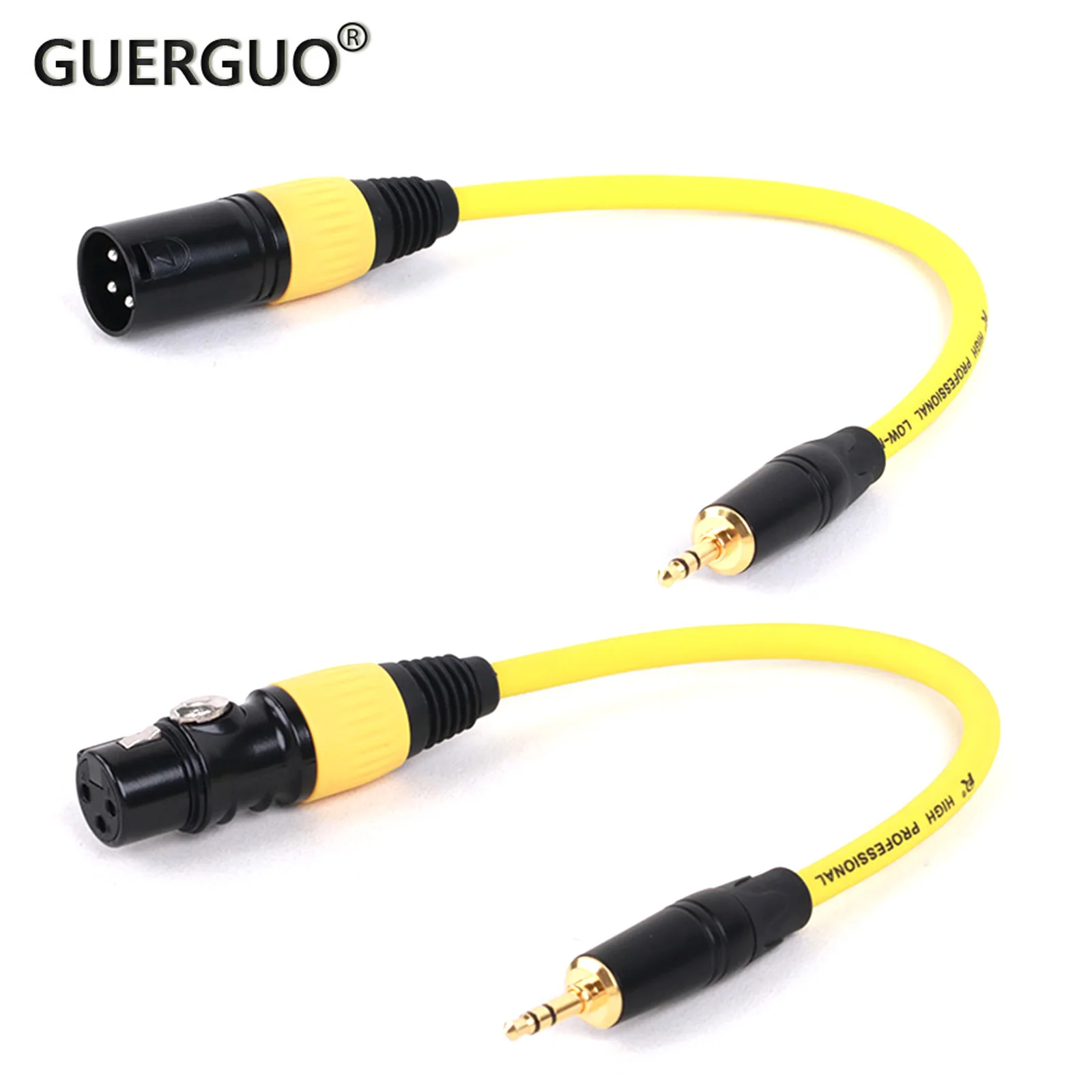 

0.3M-25M Multi-colored XLR Male/Female 3 Pin to 3.5mm(1/8) stereo TRS male Jack Audio Cable for Microphone PA systems Mixers Etc