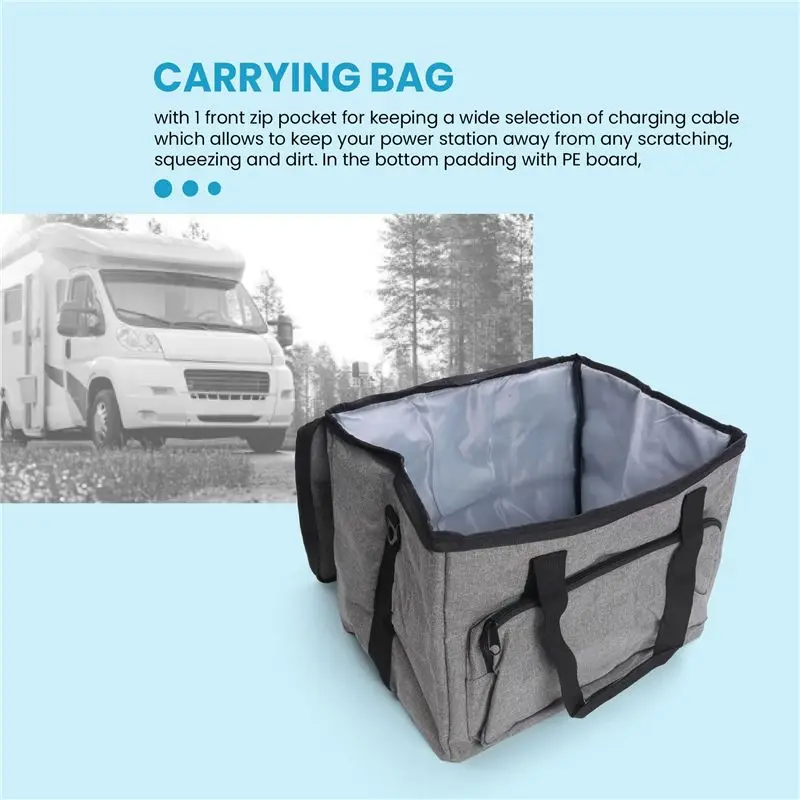 ab46-ジャッケリー-ポータブル-パワー-ステーション-エクスプローラー-1000用キャリングバッグ、ジャッケリー-ポータブル-パワー-ステーション用防水キャリングバッグ