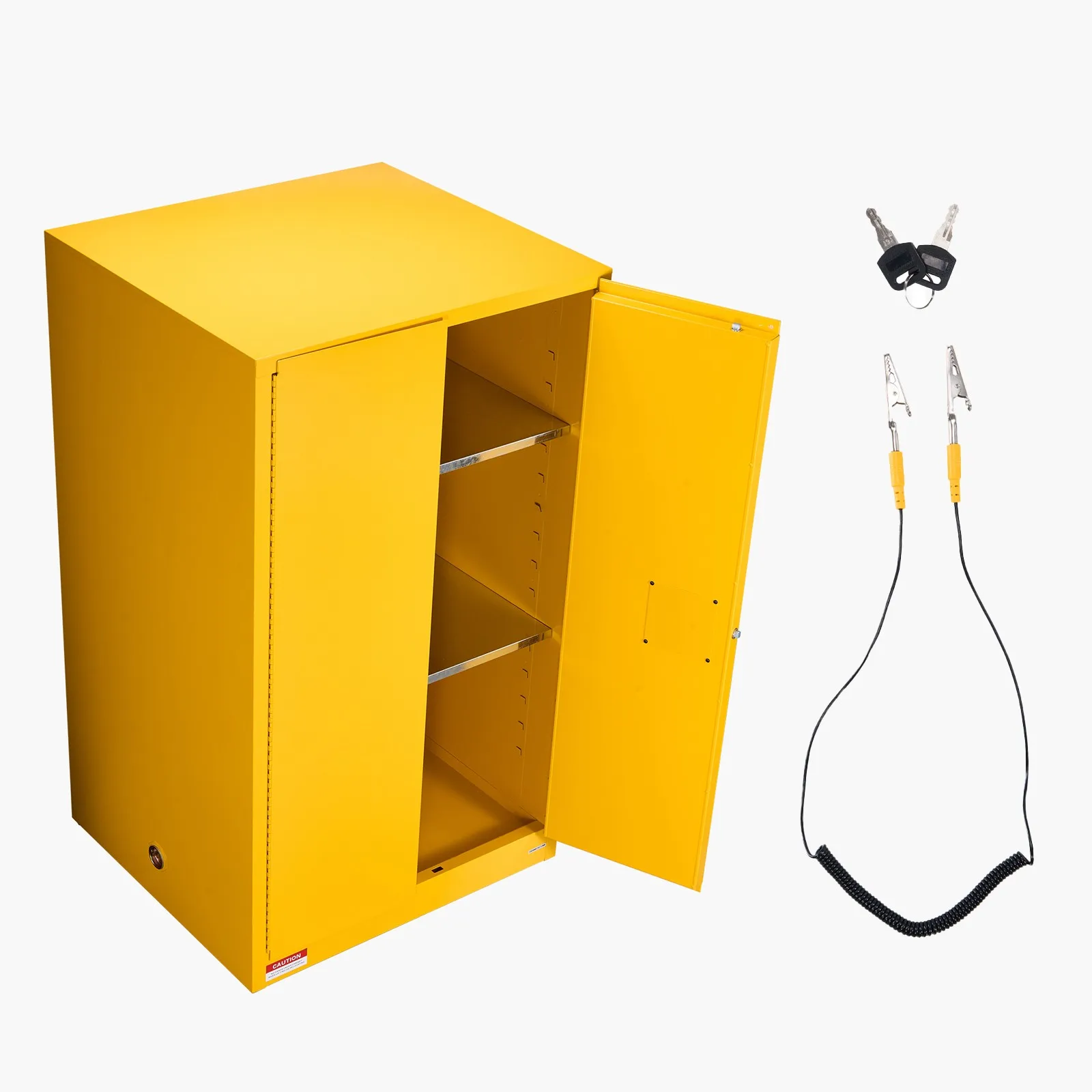 

65Gal Flammable Storage Cabinet w/ Adjustable Shelf for Flammable Liquids