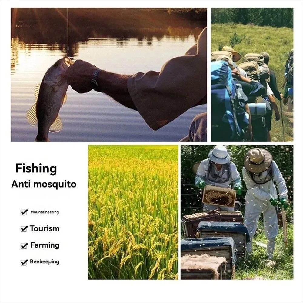 Portable Thickened Mesh Beekeeping Hat Foldable Sunscreen Mosquito Net Hat Anti UV with Brim Protective Bee Hat Outdoor Fishing
