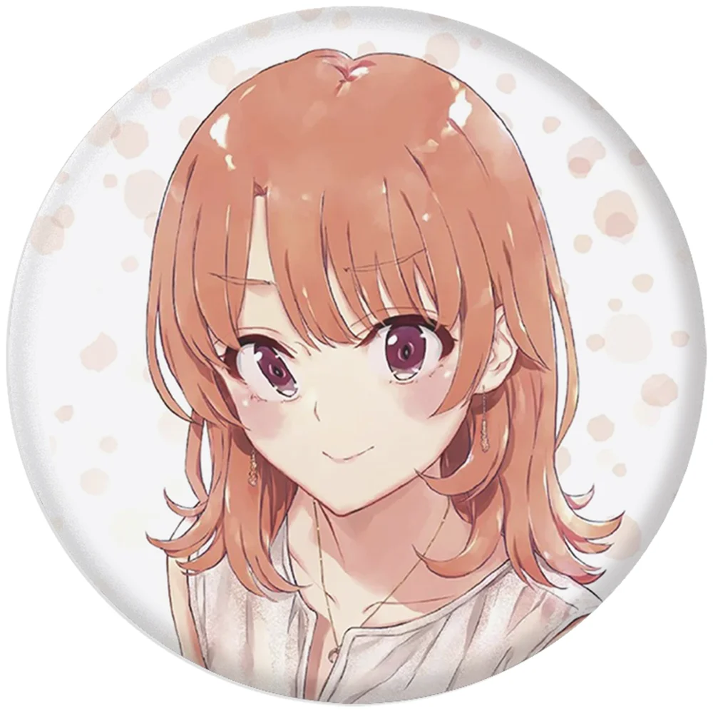 58 mm Anime Ma jeunesse Commédie romantique est mauvais comme j'ai expiré ‌   SNAFU Cosplay COSTUME Badge broche SPTE fer blanc broche accessoire noël Gilf