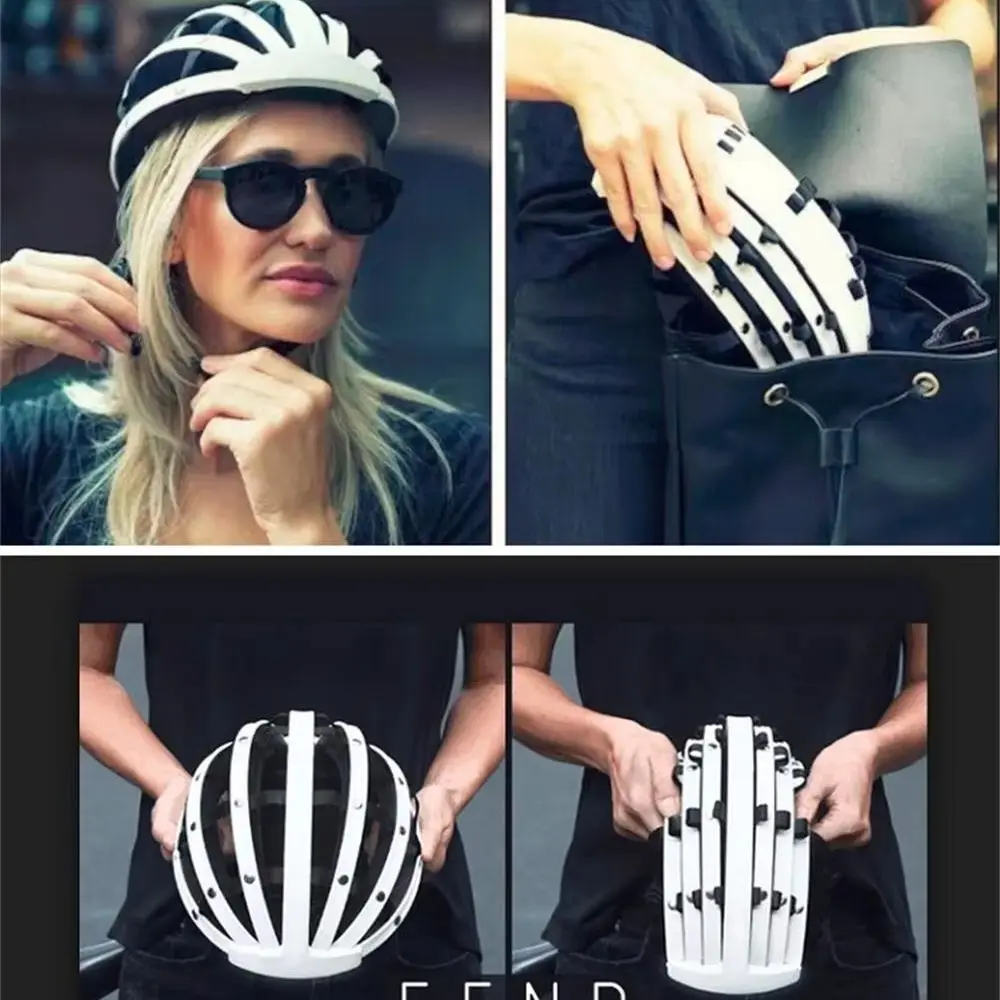 NEW 250g Foldable Road Bicycle Helmet lightweight Portable Cycling Bike Helmet City Bike Sports Safety Skateboard Skiing Helmet